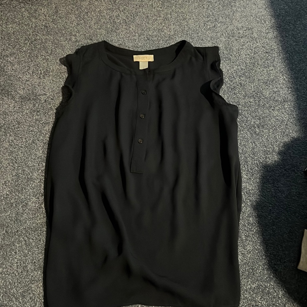 Navy Blue LOFT short sleeve top
